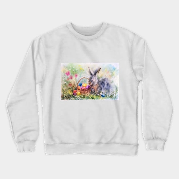 Rabbit Crewneck Sweatshirt by EL_ART